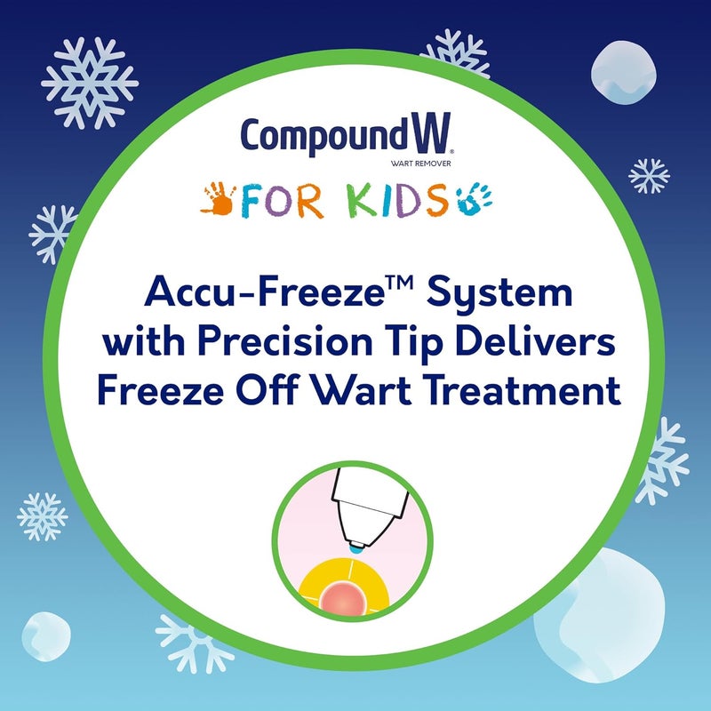 Compound W Freeze Off Wart Remover for Kids, 15 Wart Removal Applications & 18 Skin Shield Discs - Image 2